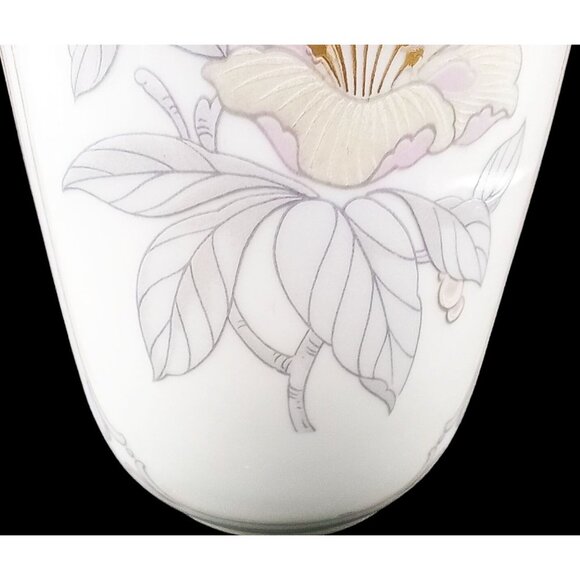 Kaiser Chantal Bud Vase Porcelain Flowers West Germany Vintage K Nossek 6" AK - Picture 7 of 16